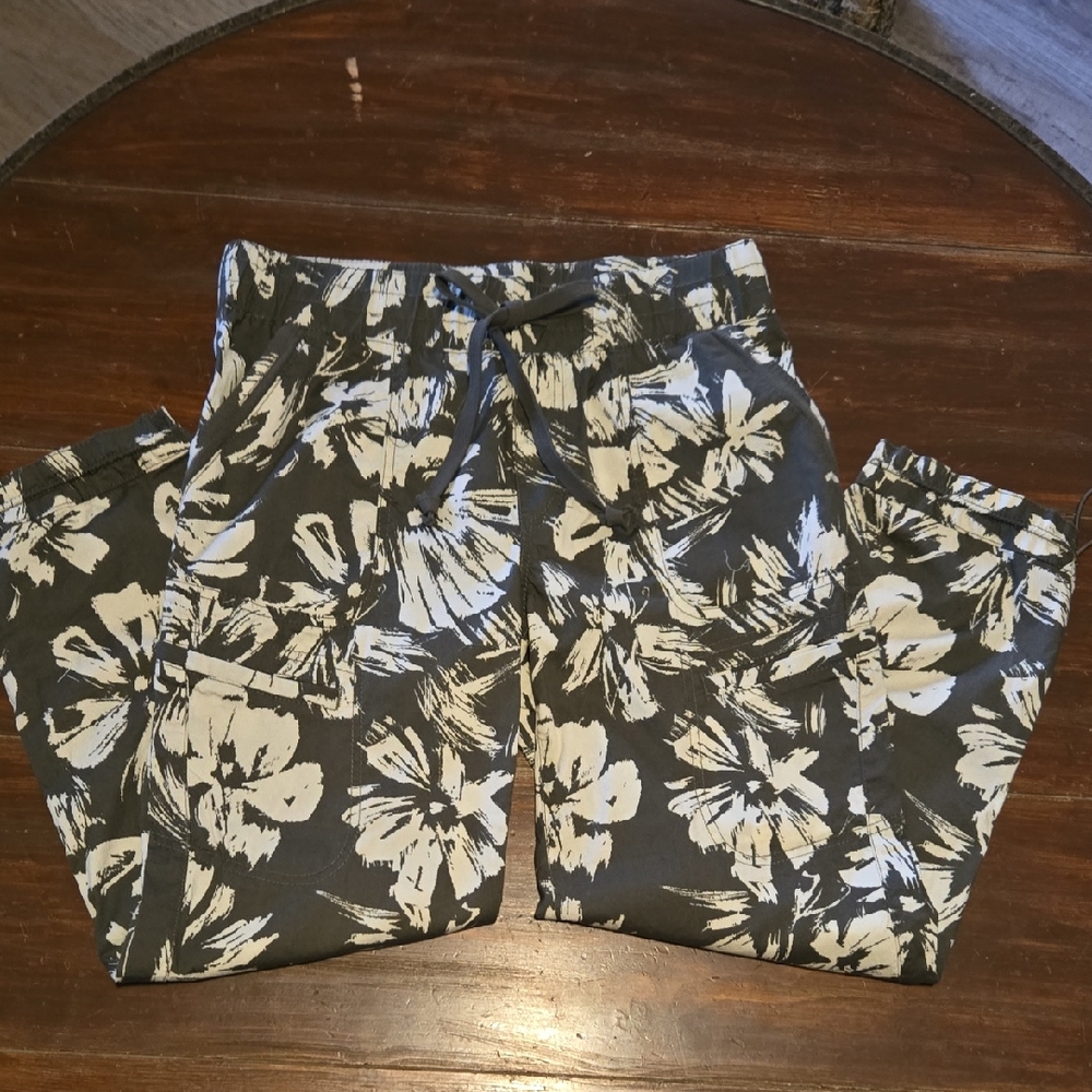 Democracy Black and White Floral Joggers
